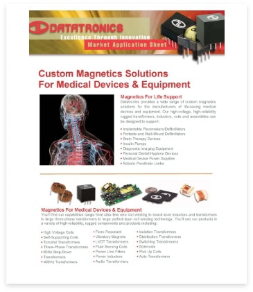Custom Magnetics Application Sheets Image